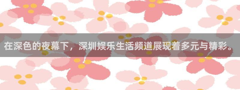 PG电子2官网：在深色的夜幕下，深圳娱乐生活频道展现着多元与精彩。